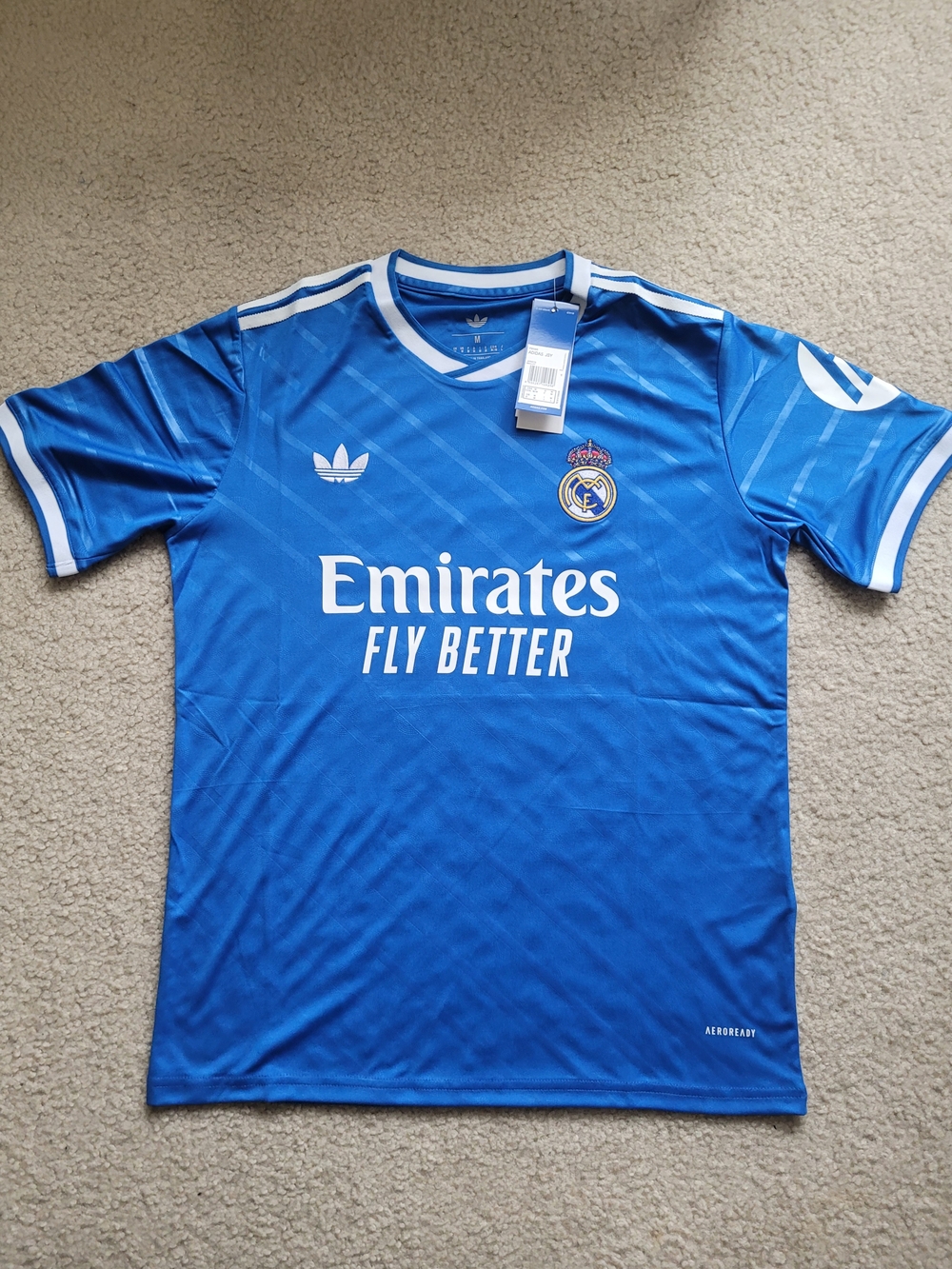Adidas Real Madrid 3rd 25/26  Blue/White Soccer Jersey Men M